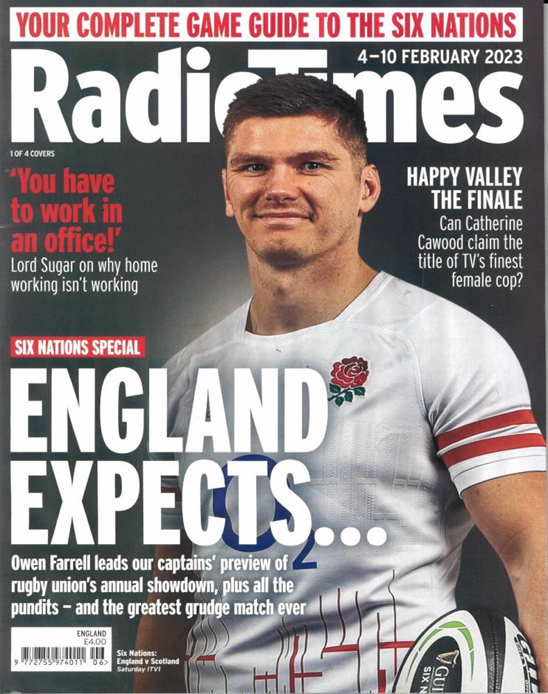 RADIOTIMES magazine side cover 4 February 2023